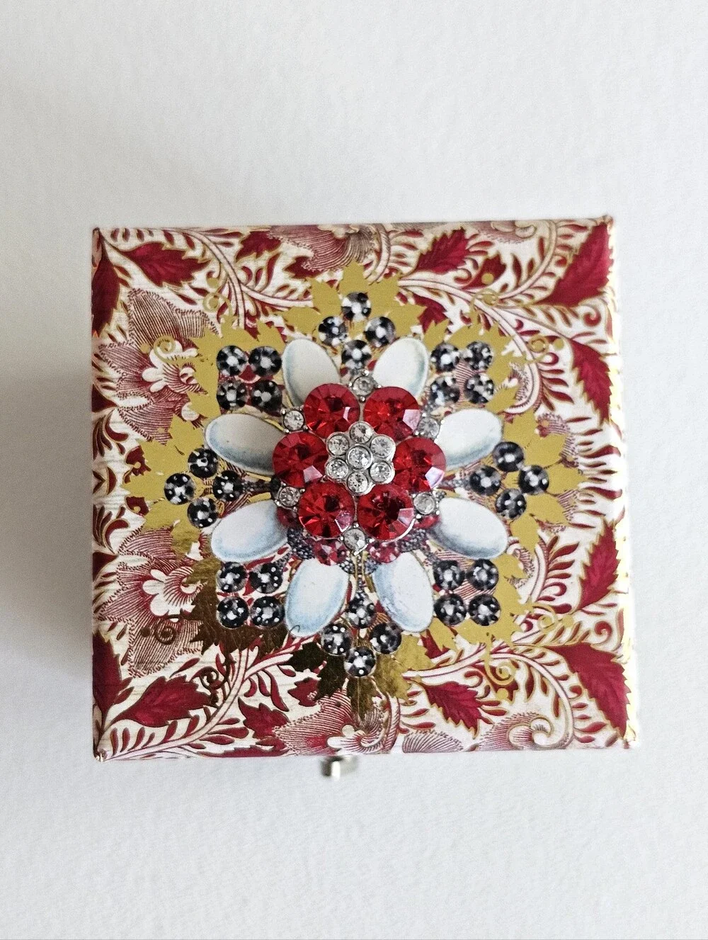 Punch Studio Rose Soap Keepsake Box Gift Set Jeweled Decorative Box NEW